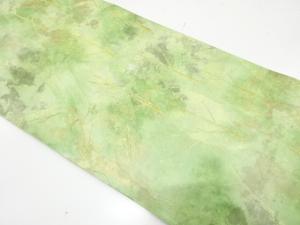 引箔　樹木模様織り出し　袋帯